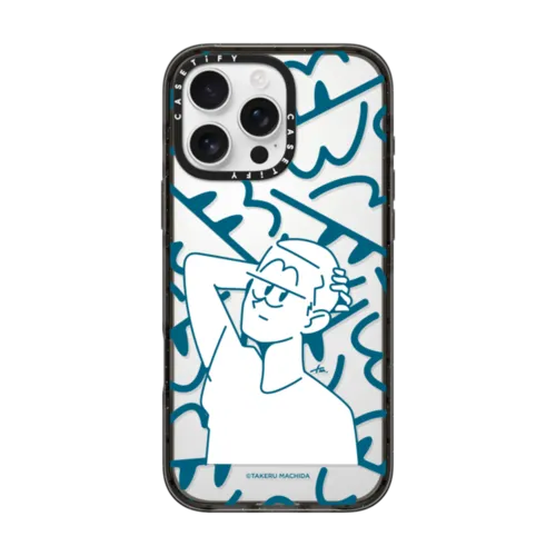 CRAZY PATTERN BOY | iPhone 16 Pro Max / Impact Case / Black | Image 1