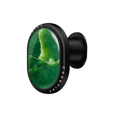 Green Gemstone | PowerThru Wireless Car Charger / PowerThru Wireless Car Charger MagSafe Compatible  / Black | Image 1