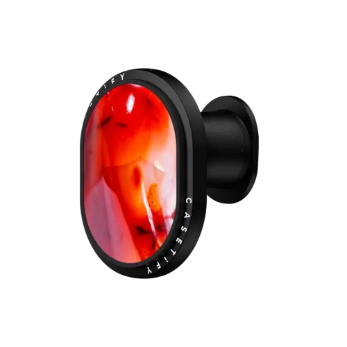 Orange Gemstone | PowerThru Wireless Car Charger / PowerThru Wireless Car Charger MagSafe Compatible  / Black | Image 1
