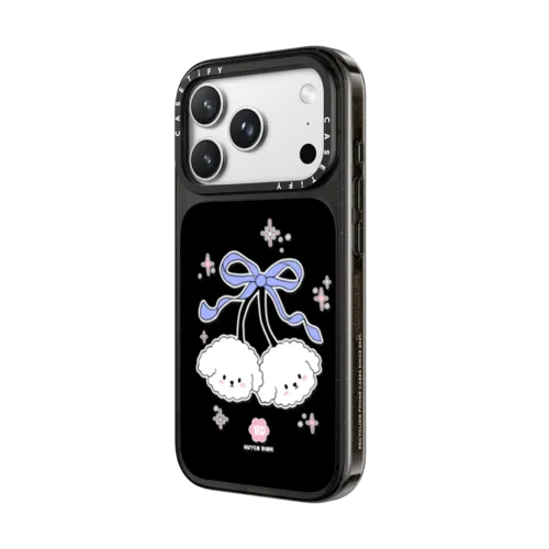 Bichon Bibo White Cherry | iPhone 18 Pro Max / Impact Case MagSafe Compatible - Glossy / Glossy Black | Image 2
