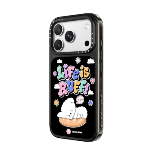 Life is ruff baguette | iPhone 18 Pro Max / Impact Case MagSafe Compatible - Glossy / Glossy Black | Image 2