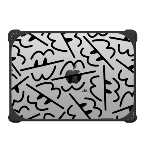CRAZY PATTERN LOGO | MacBook Pro 14-inch (M1 - M5) / MacBook Bounce Case / Black | Image 2