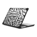 CRAZY PATTERN LOGO | MacBook Pro 14-inch (M1 - M5) / MacBook Bounce Case / Black | Image 1