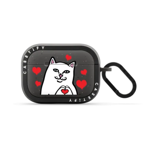 Nermal Loves Earbuds Case | AirPods Pro 2 / Earbuds Bounce Case / Matte Charcoal | Image 1