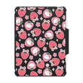 Bichon Bibo Dog and Strawberry Bow Pattern | iPad Air (4th/5th gen) / iPad Impact Folio Case / Black | Image 1