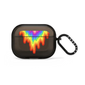 Rainbow Drip | AirPods Pro 2 / Earbuds Impact Case / Black | Image 1