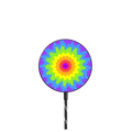 Rainbow Mandala |   / PowerThru Magnetic Wireless Charger MagSafe Compatible / Black | Image 1