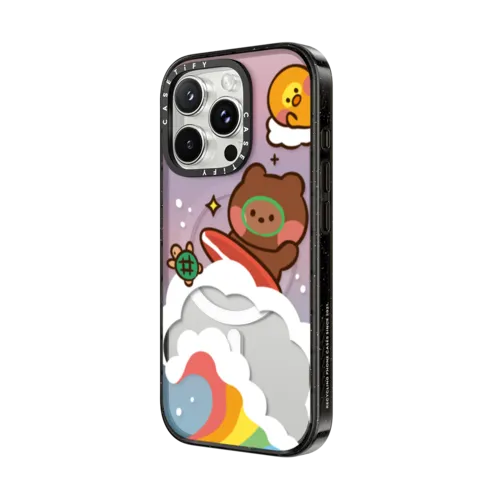 Sunset Surfing Case | iPhone 16 Pro Max / Impact Case MagSafe Compatible / Black | Image 2