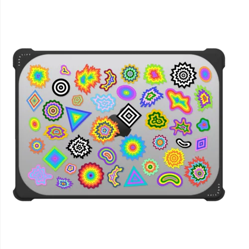 Shape Stickers | MacBook Pro 14-inch (M1 - M5) / MacBook Bounce Case / Black | Image 2