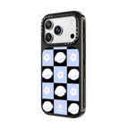 Bichon Bibo Dog Pastel Checker with Flower | iPhone 18 Pro Max / Impact Case MagSafe Compatible - Glossy / Glossy Black | Image 2