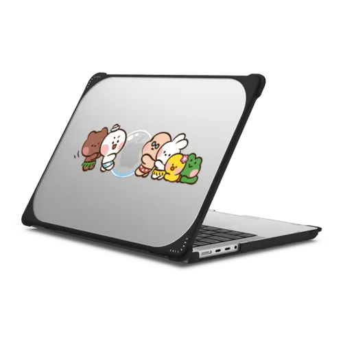 Tug of War Laptop Case | MacBook Pro 14-inch (M1 - M5) / MacBook Bounce Case / Black | Image 1