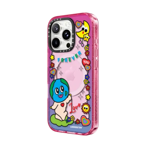 LOVE ME TO THE MOON | iPhone 16 Pro Max / Impact Case MagSafe Compatible / Pink Fizz | Image 2