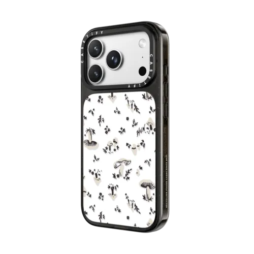 MUSHROOM FLORAL | iPhone 18 Pro Max / Impact Case MagSafe Compatible - Glossy / Glossy Black | Image 2