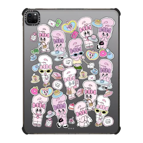 Bunny Life | iPad Pro 12.9-inch (5th/6th gen) / iPad Impact Case / Black | Image 1