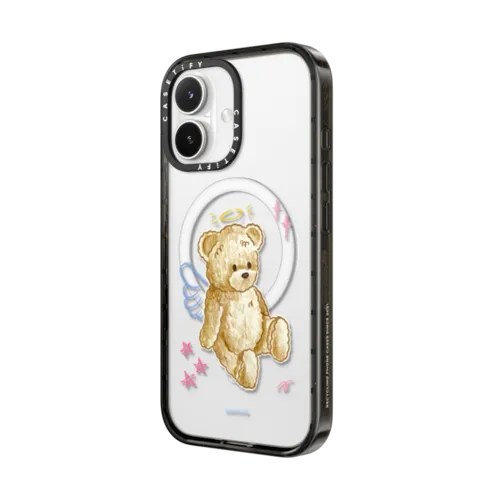 Angel Teddy Bear | iPhone 17 / Impact Case MagSafe Compatible / Black | Image 2
