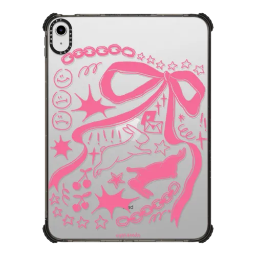 Bows and Bunnies | iPad 10.9-inch (10th gen) / iPad Impact Case / Black | Image 1