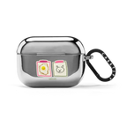 Egg Cat | AirPods Pro 2 / Earbuds Mirror Case / Silver | Image 1