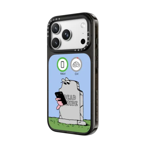 Low Brain Alert | iPhone 18 Pro Max / Impact Case MagSafe Compatible - Glossy / Glossy Black | Image 2