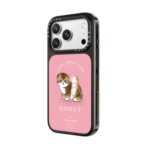 Custom Menu - Happy Donut Time | iPhone 18 Pro Max / Impact Case MagSafe Compatible - Glossy / Glossy Black | Image 2