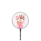 Floral coffee |   / PowerThru Magnetic Wireless Charger MagSafe Compatible / Black | Image 1