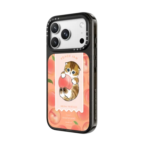 Let's Jam Together - Peach | iPhone 18 Pro Max / Impact Case MagSafe Compatible - Glossy / Glossy Black | Image 2