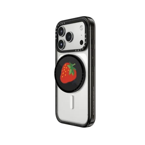 STRAWBERRY | Snappy Grip Stand / Snappy Grip Stand MagSafe Compatible / Black | Image 2