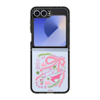 Bows And Bunnies | Galaxy Z Flip6 / Impact Case / Black | Image 1