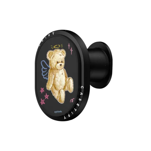 Angel Teddy Bear | PowerThru Wireless Car Charger / PowerThru Wireless Car Charger MagSafe Compatible  / Black | Image 1