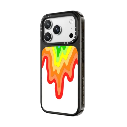 Rainbow Drip | iPhone 18 Pro Max / Impact Case MagSafe Compatible - Glossy / Glossy Black | Image 2