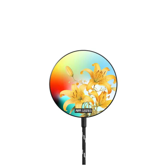 Yellow Lilies Magnetic Wireless Charger | Image 1