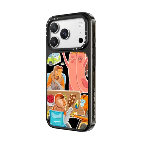 The Banana's Frenemy | iPhone 18 Pro Max / Impact Case MagSafe Compatible - Glossy / Glossy Black | Image 2