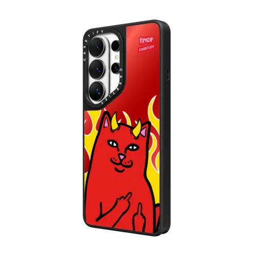 Lord Devil Case | Galaxy S26 Ultra / Mirror Magnetic Case / Silver on Black | Image 2