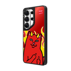 Lord Devil Case | Galaxy S26 Ultra / Mirror Magnetic Case / Silver on Black | Image 2