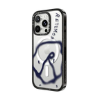 RETEM03 Glitch Purple Logo Case | iPhone 16 Pro Max / Impact Case MagSafe Compatible / Black | Image 2