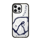 RETEM03 Glitch Purple Logo Case | iPhone 16 Pro Max / Impact Case MagSafe Compatible / Black | Image 1