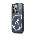 RETEM03 Glitch White Logo Case | iPhone 15 Pro Max / Impact Case MagSafe Compatible / Classic Blue | Image 2