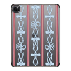 Bows & Stripes | iPad Pro 12.9-inch (5th/6th gen) / iPad Impact Case / Black | Image 1