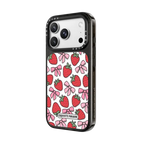 Strawberry Bows | iPhone 18 Pro Max / Impact Case MagSafe Compatible - Glossy / Glossy Black | Image 2