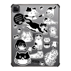 MEOW! MEOW! MEOW! | iPad Pro 12.9-inch (5th/6th gen) / iPad Impact Case / Black | Image 1