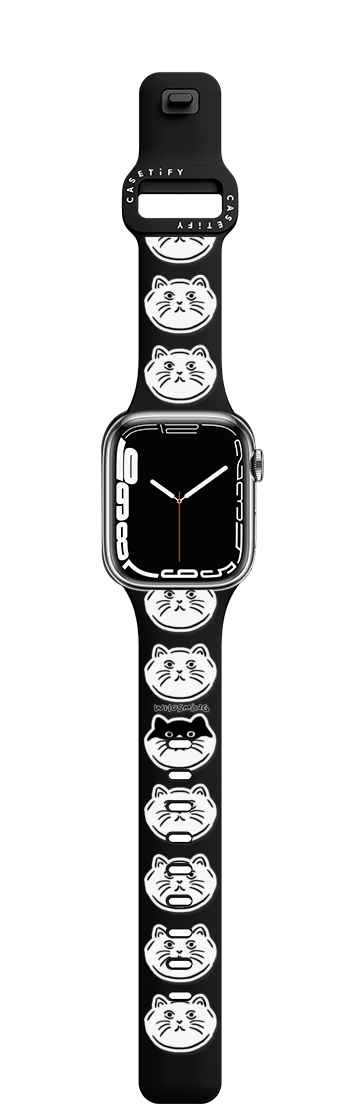 HEADS OF CATS | Apple Watch Series 7-9 (45mm) / Impact Band / Black | Image 1