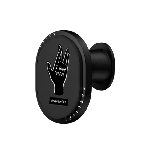 QUIT COFFEE | PowerThru Wireless Car Charger / PowerThru Wireless Car Charger MagSafe Compatible  / Black | Image 1