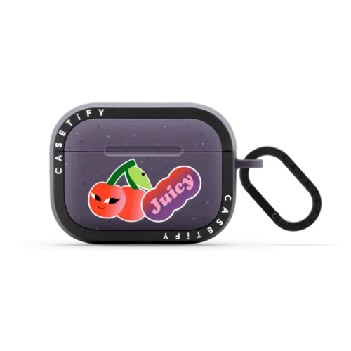CHERRY | AirPods Pro 2 / Earbuds Bounce Case / Matte Deep Purple | Image 1