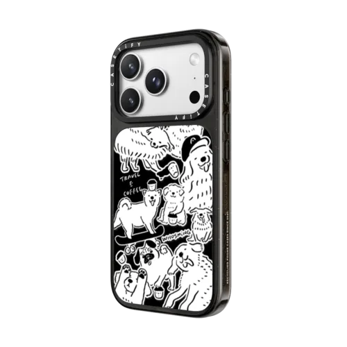 DOG STICKERS | iPhone 18 Pro / Impact Case MagSafe Compatible - Glossy / Glossy Black | Image 2