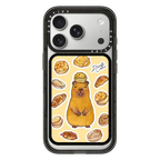Capybara HK Bread | Snappy Cardholder Stand / Snappy Cardholder Stand MagSafe Compatible / Black | Image 1