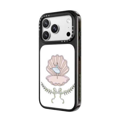 Ballerina Pearl | iPhone 18 Pro Max / Impact Case MagSafe Compatible - Glossy / Glossy Black | Image 2
