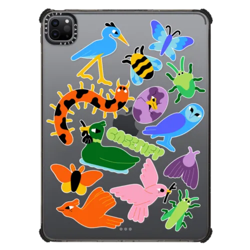 BUGS N' BIRDS | iPad Pro 11-inch (3rd/4th gen) / iPad Impact Case / Black | Image 1