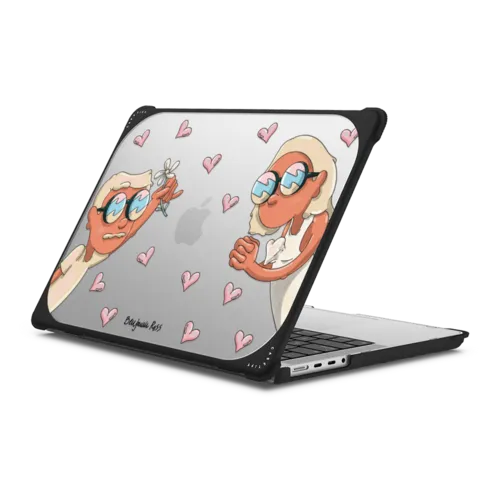 Lost in Happiness | MacBook Pro 14-inch (M1 - M5) / MacBook Bounce Case / Black | Image 1