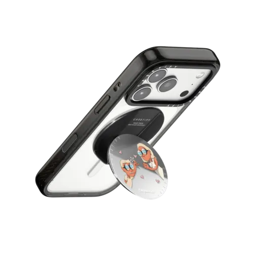 Lost in Happiness | Snappy Grip Stand / Snappy Mirror Grip Stand MagSafe Compatible / Silver | Image 3