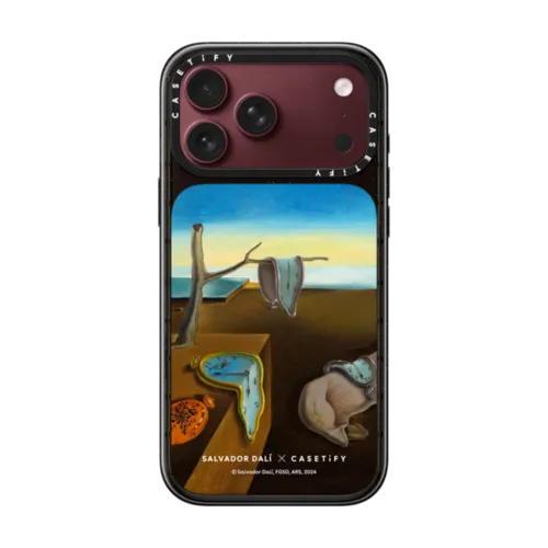 The Persistence of Memory (1931) Case | iPhone 18 Pro Max / Impact Case MagSafe Compatible - Glossy / Glossy Black | Image 1