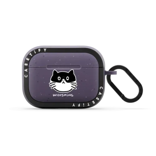 MEOW | AirPods Pro 2 / Earbuds Bounce Case / Matte Deep Purple | Image 1